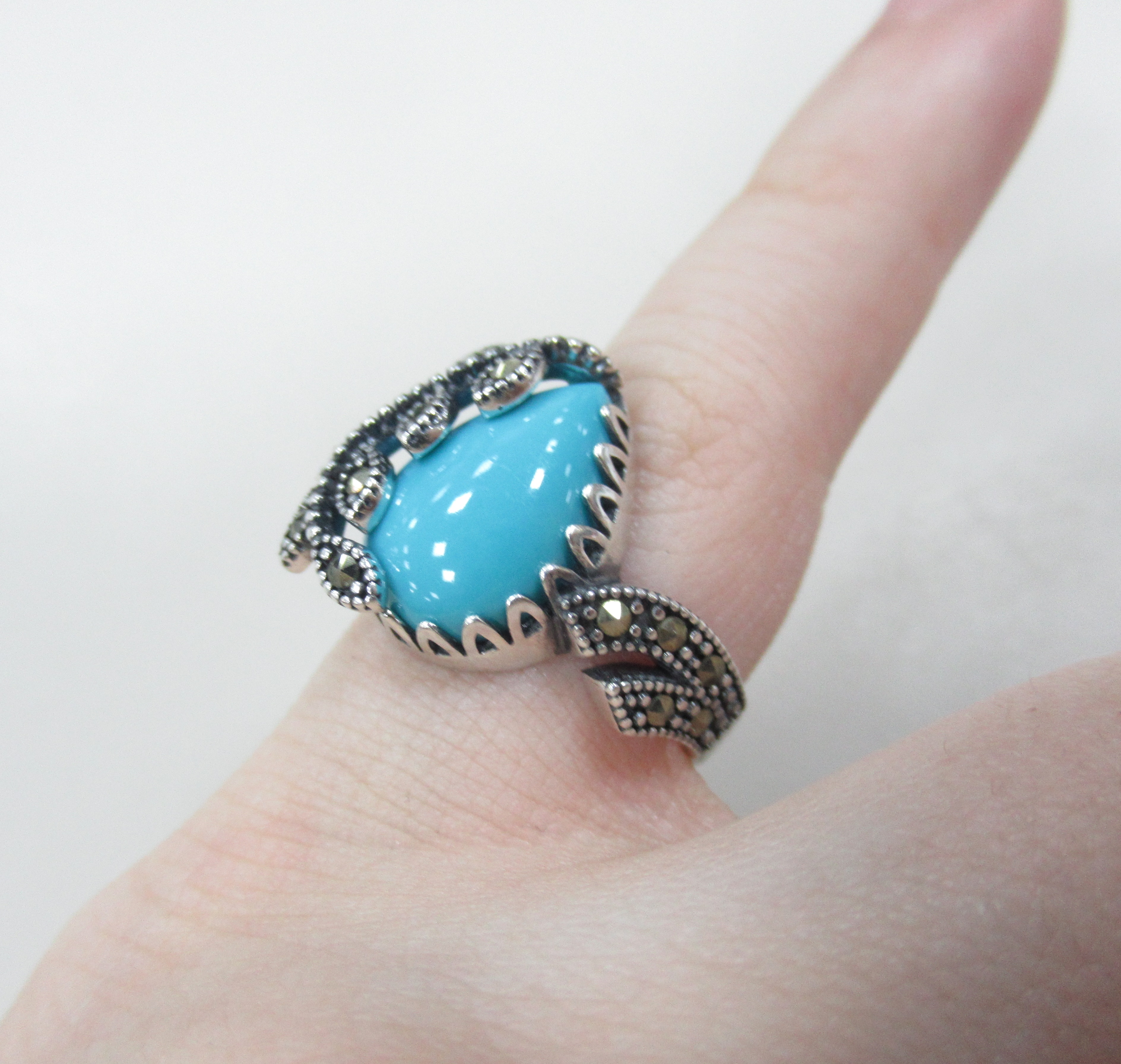 Серебряное кольцо с бирюзой